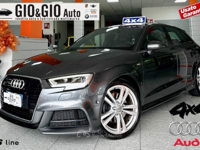 Audi A3 Audi A3 Sportback 2.0 tdi S-line quattro 184cv s-tronic Grigio usata Cividate Camuno