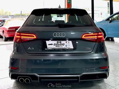 Audi A3 Audi A3 Sportback 2.0 tdi S-line quattro 184cv s-tronic Grigio usata Cividate Camuno