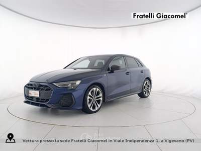 Audi A3 sportback 2.0 tdi s line edition 150cv s-tronic Blu/Azzurro usata Vigevano
