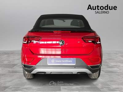 Volkswagen Polo T-roc cabriolet style 1.0 tsi 85 kw (115 cv) manuale Rosso usata Salerno