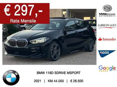 BMW Serie 1 118d 118d 5p. M Sport Nero usata Casarano