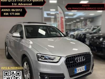 Audi Q3 211CV quattro S tr. Advanced Grigio usata Prato