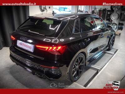 Audi A3 RS 3 SPB 2.5 TFSI quattro S tronic | 400CV Nero usata Badia
