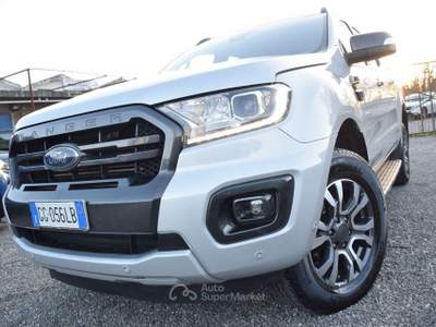 Ford Ranger FORD Ranger PICK UP 4X4 - 2.0TDCi 170CV AUTOMATICA DC Wildtrak 5pt. IVA DETR. NAV - CAM - ADAS - SENSORI - PELLE - CRUISE - BT - LED - AUTOPARK - SARACINESCA CASSONE - FULL Grigio usata Montalto di Castro