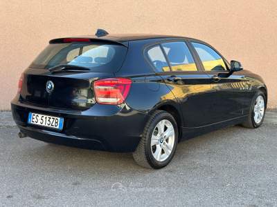 BMW Serie 1 118d 5porte, Unico Proprietario, Storico Service Nero usata Brescia