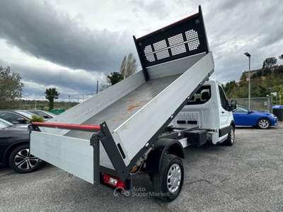 Ford Transit 350 2.0 EcoBl.130CV Cassone Ribaltabile Bianco usata Roma