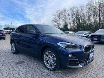 BMW X2 sDrive18i Advantage + PELLE+LUCI AMBIENT+SED.ELET. Blu/Azzurro usata Arsago Seprio