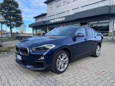 BMW X2 sDrive18i Advantage + PELLE+LUCI AMBIENT+SED.ELET. Blu/Azzurro usata Arsago Seprio