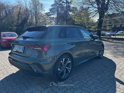 Audi A3 SPB TDI 150CV STRONIC SLINE EDITION-UNICO PROP. Verde usata Arsago Seprio