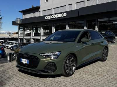 Audi A3 SPB TDI 150CV STRONIC SLINE EDITION-UNICO PROP. Verde usata Arsago Seprio