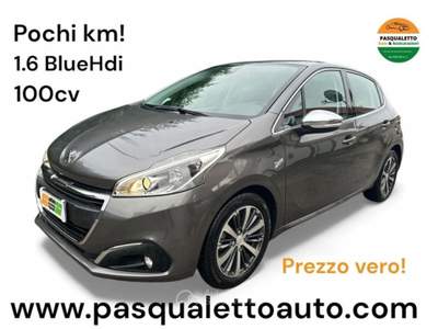 Peugeot 208 Pochi km! 1.6 BlueHDi 100 5 porte Allure Grigio usata VENEZIA
