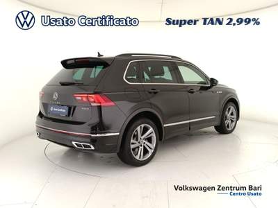 Volkswagen Tiguan 2.0 tdi r-line 4motion 150cv dsg Nero usata Bari