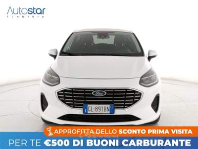 Ford Fiesta 5p 1.0 ecoboost h Titanium 125cv powershift Bianco usata Roma
