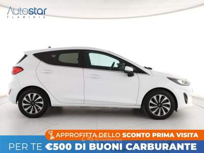 Ford Fiesta 5p 1.0 ecoboost h Titanium 125cv powershift Bianco usata Roma