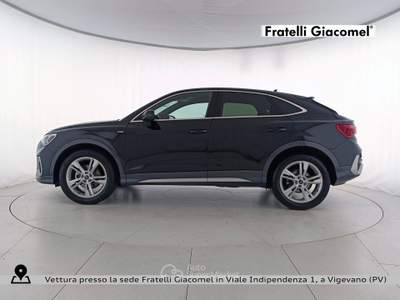 Audi Q3 sportback 35 2.0 tdi s line edition s-tronic Nero usata Vigevano