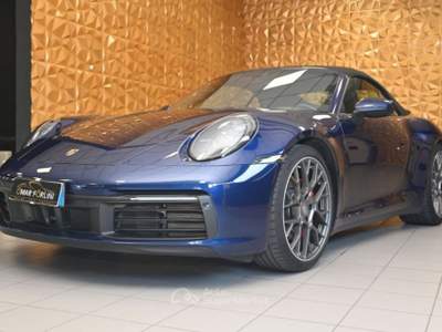 Porsche 911 992 CARRERA 4S CABRIO CHRONO VENT.21"CAM360°RADAR! Blu/Azzurro usata Brescia