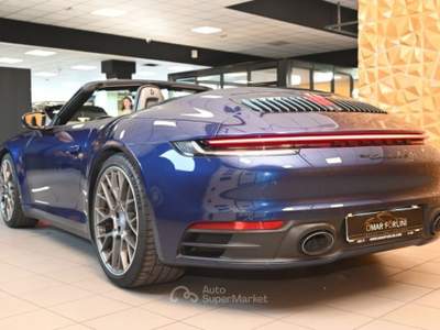 Porsche 911 992 CARRERA 4S CABRIO CHRONO VENT.21"CAM360°RADAR! Blu/Azzurro usata Brescia
