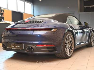 Porsche 911 992 CARRERA 4S CABRIO CHRONO VENT.21"CAM360°RADAR! Blu/Azzurro usata Brescia