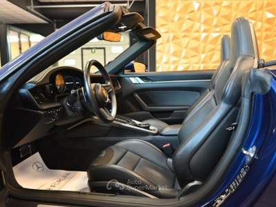 Porsche 911 992 CARRERA 4S CABRIO CHRONO VENT.21"CAM360°RADAR! Blu/Azzurro usata Brescia