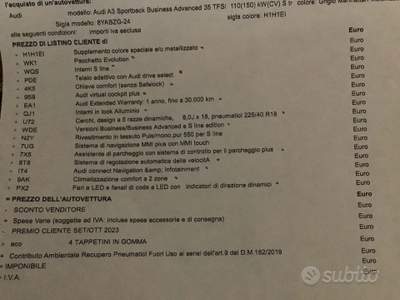 Audi A3 In perfetto stato, unico proprietario. Garanzia ufficiale Audi Grigio usata Forli