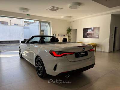 BMW Serie 4 420d Cabrio 420d mhev 48V Sport auto Bianco usata San Michele Salentino