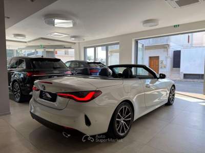 BMW Serie 4 420d Cabrio 420d mhev 48V Sport auto Bianco usata San Michele Salentino