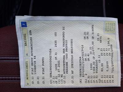 Fiat Punto Evo Motore da sostituire 955A6000 Grigio usata Cisano Bergamasco
