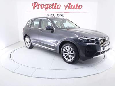 BMW X3 X3 X3 xdrive20d auto CARPLAY NAVI PELLE BEIGE CAMERA SED RISC Grigio usata Riccione