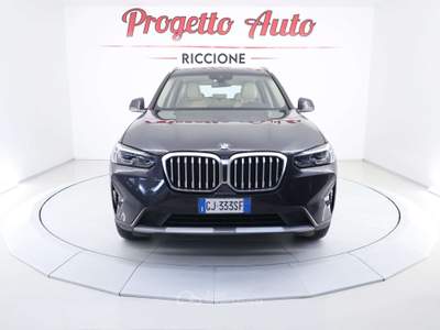 BMW X3 X3 X3 xdrive20d auto CARPLAY NAVI PELLE BEIGE CAMERA SED RISC Grigio usata Riccione