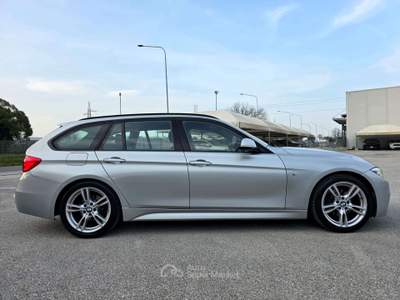 BMW Serie 3 320d 320 320d Touring Msport auto Argento usata Monte San Vito