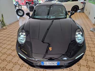 Porsche 911 992 Coupé  3.0 Carrera 2 Sport Chrono Tetto Cruise TAGLIANDI PORSCHE UFFICIALI Nero usata Nave