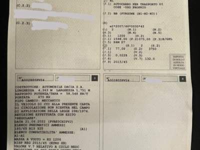 Dacia Dokker 1.6 8V 100CV Start&Stop GPL Furgone Bianco usata Casteggio
