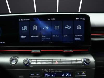 Hyundai Kona Kona 1.0 T-GDI Hybrid 48V iMT NLine Blu/Azzurro usata Torino