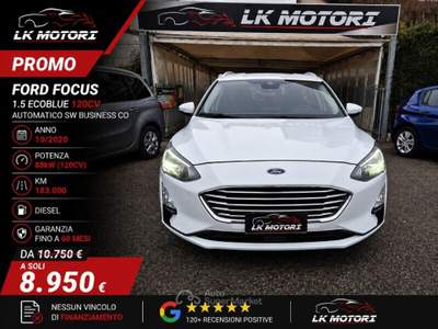 Ford Focus Focus 1.5 EcoBlue 120 CV automatico SW Business Co-Pilot Bianco usata Ferrara