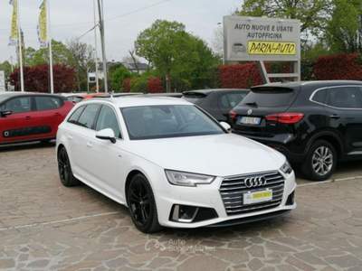 Audi A4 Avant 35 TDI S tronic S line edition Bianco usata VEDELAGO