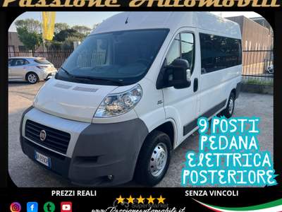 Fiat Ducato 2.3 MJET 120CV - 9 POSTI + PEDANA ELETTRICA Bianco usata Caravaggio