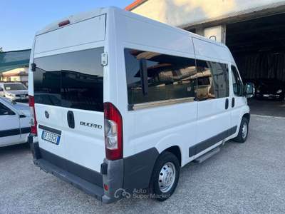 Fiat Ducato 2.3 MJET 120CV - 9 POSTI + PEDANA ELETTRICA Bianco usata Caravaggio