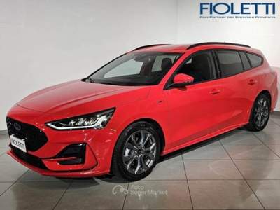 Ford Focus 4ª SERIE 1.0 ECOBOOST HYBRID 125 CV SW ST LINE Rosso usata Manerbio