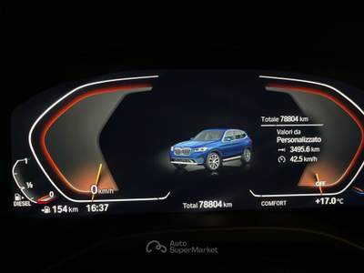 BMW X3  - x3 xdrive20d mhev 48v auto Blu/Azzurro usata Rivoli