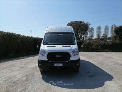 Ford Transit 350 tr.post. 2.0 tdci MHEV 170cv jumbo trend L4H3 E6.2 Bianco usata Roma