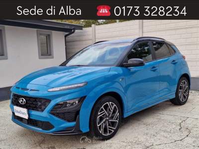 Hyundai Kona Kona 1.0 t-gdi 48v nline 120cv Blu/Azzurro usata San Secondo di Pinerolo