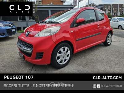 Peugeot 107 1.0 68CV 3p. Rosso usata Torino