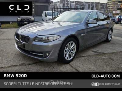 BMW Serie 5 520d 520 520 d Touring Futura Grigio usata Torino
