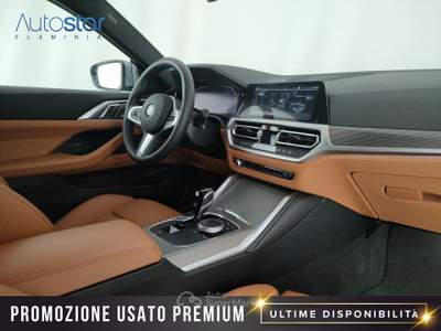 BMW Serie 4 430d 430d Coupe mhev 48V xdrive Msport auto Grigio usata Roma