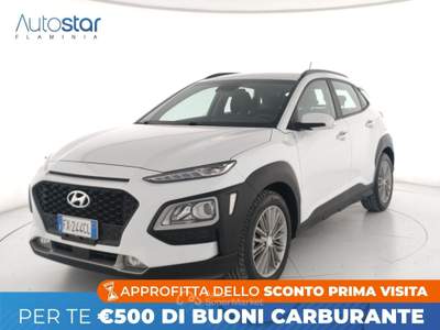 Hyundai Kona 1.6 crdi Comfort Plus Pack 2wd 115cv Bianco usata Roma