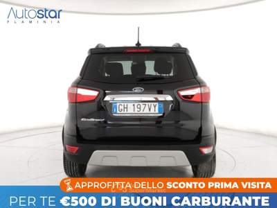 Ford EcoSport 1.0 ecoboost Titanium s&s 125cv Nero usata Roma