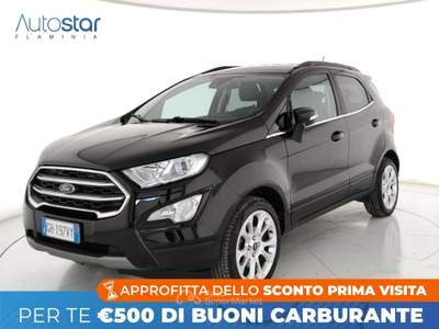 Ford EcoSport 1.0 ecoboost Titanium s&s 125cv Nero usata Roma