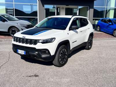Jeep Compass 1.3 Turbo T4 240 CV PHEV AT6 4xe Trailhawk Bianco usata Pieve di Soligo