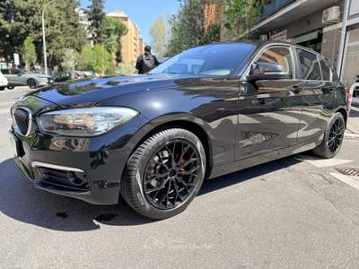 BMW Serie 1 116d 116cv Euro 6 ALL BLACK Nero usata Roma