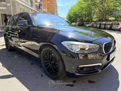 BMW Serie 1 116d 116cv Euro 6 ALL BLACK Nero usata Roma